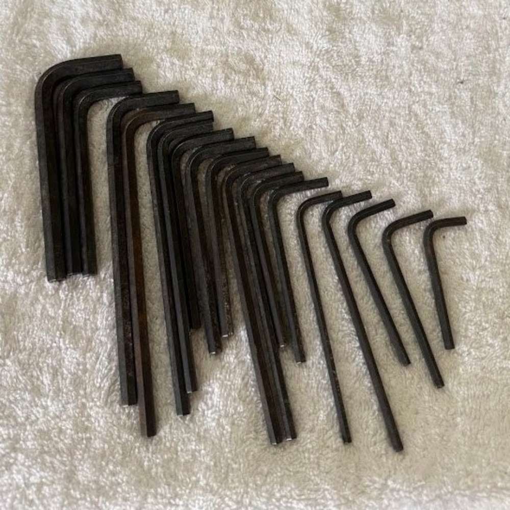 Vintage Craftsman 19 Piece Metric Hex Key Set 946677 USA Made Allen Wrenches